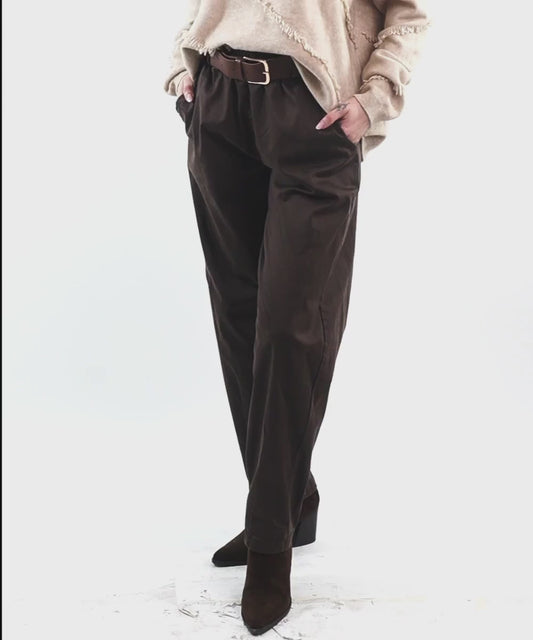 Pantalón Jogger Italiano Café